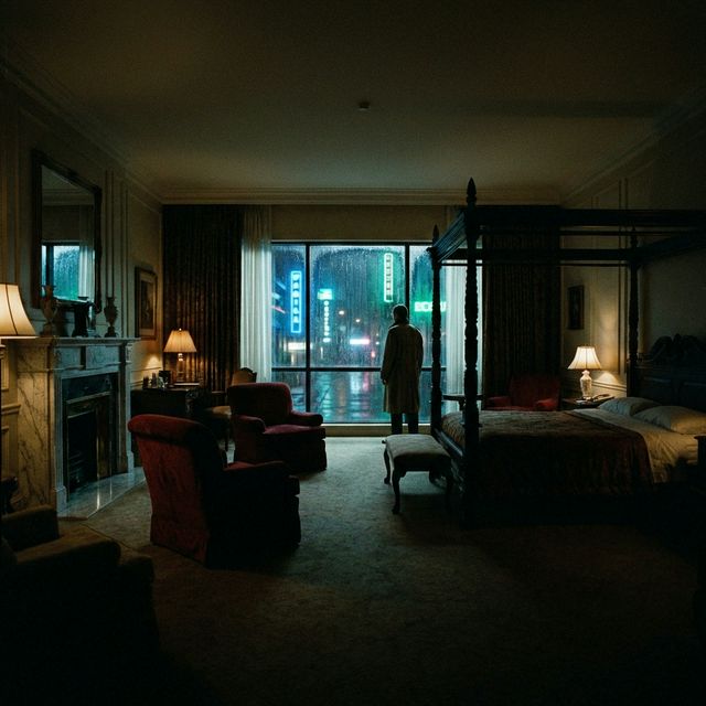 Ascensor — panel de control estrellado — tres luces